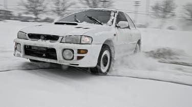 Subaru Impreza in snow