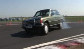 Mercedes-Benz 450SEL 6.9 on the test track