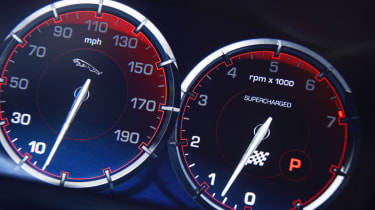 New Jaguar XJR dials speedo