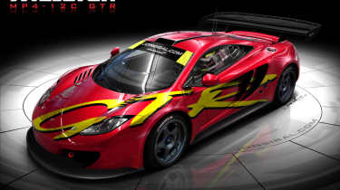 McLaren MP4-12C GTR supercar