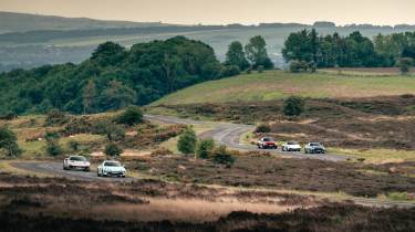 BMW M2 v Porsche Boxster GTS v Lotus Emira v Alpine A110 v Ford Mustang