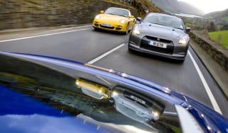Audi R8 V10 v Porsche 911 Turbo v Nissan GT-R