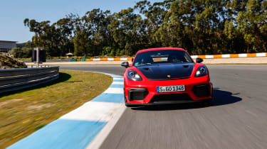 Porsche 718 Cayman GT4 RS – front tracking straight