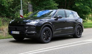 Porsche Cayenne spy shot front 3.4 2