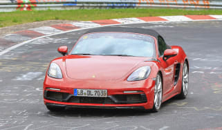 Porsche 718 Boxster GTS spy shot - Front