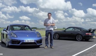 Porsche 911 GT3 v Cayman GTS track video