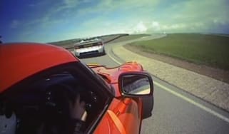 evo's Roger Green powerslides a TVR Sagaris