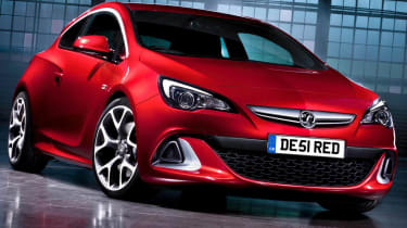 New Vauxhall Astra VXR front view