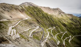 Alfa Romeo Stelvio on the Stelvio Pass