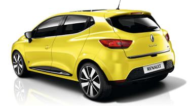 2012 Renault Clio yellow rear