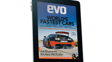 evo magazine on the iPad