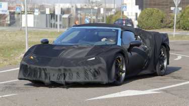 Ferrari 296 Pista spied front