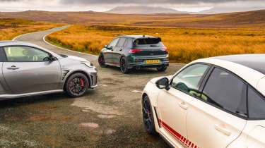 Golf GTI v GR Yaris Aero v Civic Type R