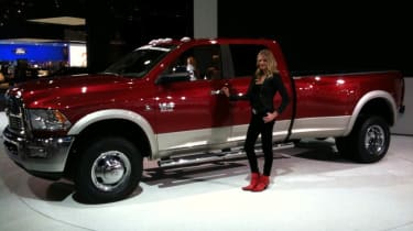Chris Harris at Detroit motor show