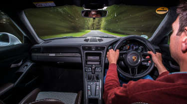 Porsche 911 R – interior driving