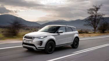 2019 Range Rover Evoque silver - front quarter