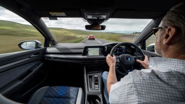 evo Volkswagen Golf R PP – interior driving