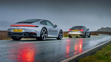 BMW M4 v Porsche 911 rear