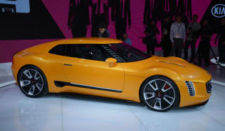 Kia GT4 Stinger concept car live detroit show pics