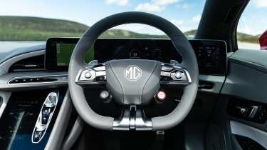 MG Cyberster – steering wheel