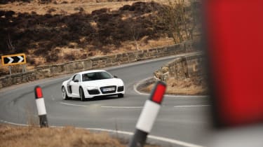 Audi R8 V10 Plus drifting