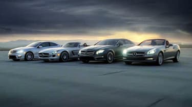 Mercedes-Benz SLS roadster and C-Class coupe