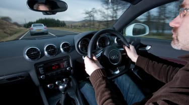 Audi TT interior driving