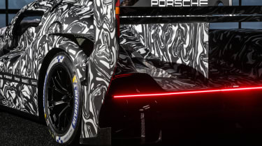 Porsche LMDh racer – rear