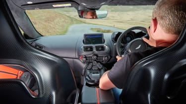 Aston Martin V12 Vantage MH – interior driving