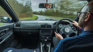 Subaru Impreza Turbo interior driving