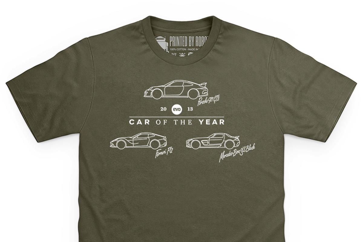 evo Car of the Year merchandise now on sale evo