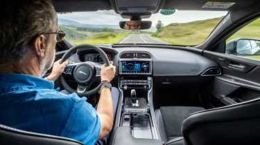 Jaguar XE SV Project 8 interior driving