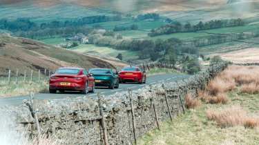 Bentley Continental GT Speed v Aston Martin DB12 v Maserati GranTurismo