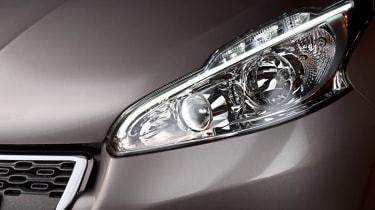 New Peugeot 208 hatchback front light