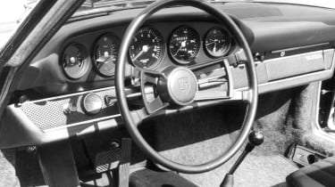 Old Porsche 911 interior
