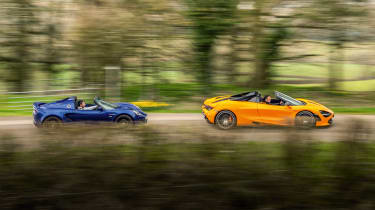 Lotus Elise v Alpine A110 v Aston Martin V12 Vantage v McLaren 720S