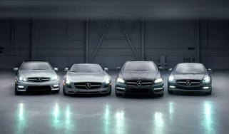 Mercedes-Benz SLS roadster and C-Class coupe