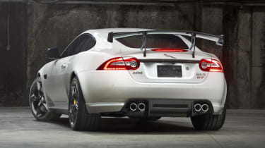 New Jaguar XKR-S GT rear view spoiler