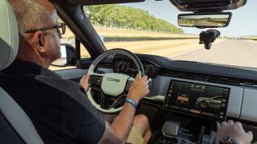 Range Rover Sport electric interior driving