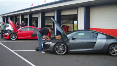 Pair of Audi R8s