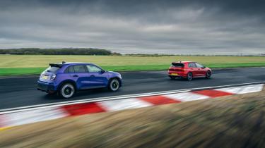 Petrol v electric hot hatchbacks