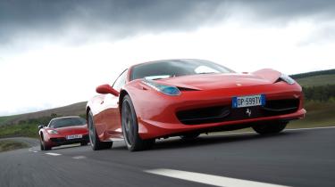 Ferrari 458 Italia beats McLaren MP4-12C