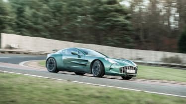 Aston Martin One-77 review and pictures sideways skid drift