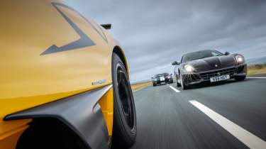 Lamborghini Murcielago SV, Ferrari 599 and Ford GT