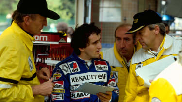 Alain Prost (middle) 1983