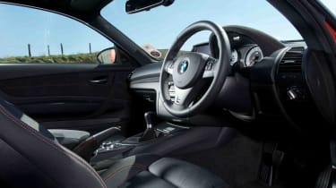 BMW 1M review interior dashboard