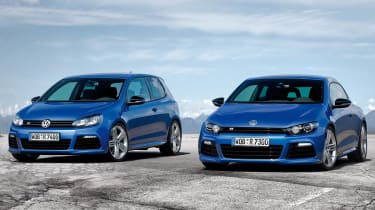 Volkswagen Golf R and Scirocco R