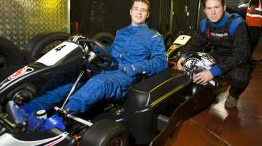 Armed forces link with electric go-kart track