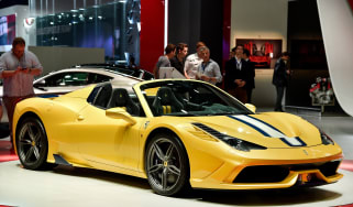 Ferrari 458 Speciale Aperta at the Paris motor show