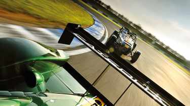 Caterhams on track